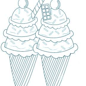 Раскраски мороженое