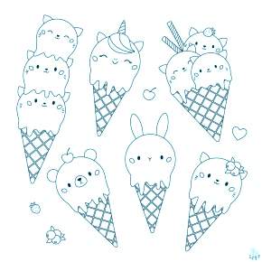 Раскраски мороженое