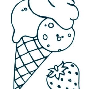 Раскраски мороженое