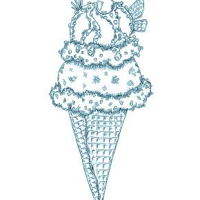 Раскраски мороженое