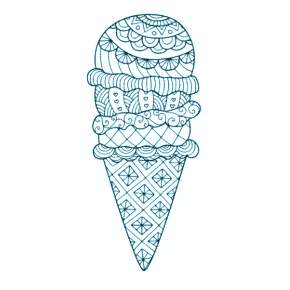 Раскраски мороженое