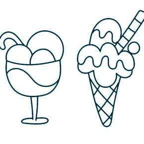 Раскраски мороженое