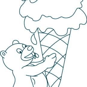 Раскраски мороженое