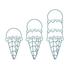Раскраски мороженое