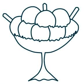 Раскраски мороженое