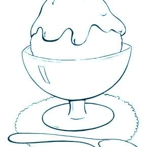 Раскраски мороженое