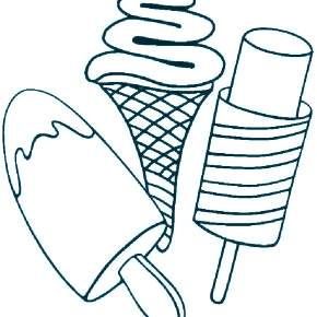 Раскраски мороженое