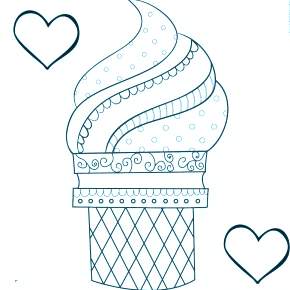 Раскраски мороженое