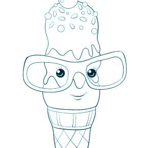Раскраски мороженое