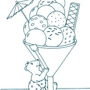 Раскраски мороженое