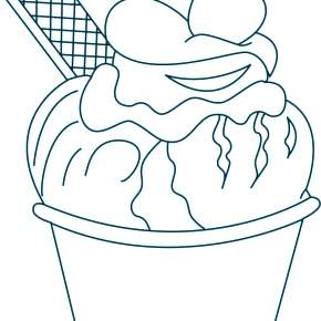 Раскраски мороженое