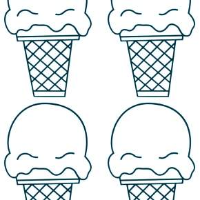 Раскраски мороженое