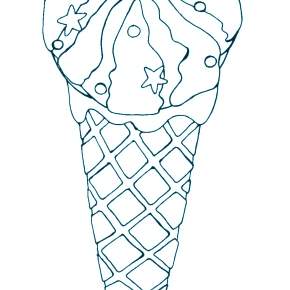 Раскраски мороженое