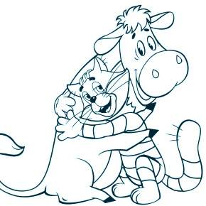 Раскраска Простоквашино Раскраска Простоквашино