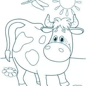 Раскраска Простоквашино Раскраска Простоквашино