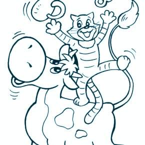 Раскраска Простоквашино Раскраска Простоквашино