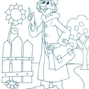 Раскраска Простоквашино Раскраска Простоквашино