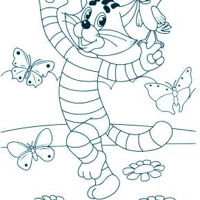 Раскраска Простоквашино Раскраска Простоквашино