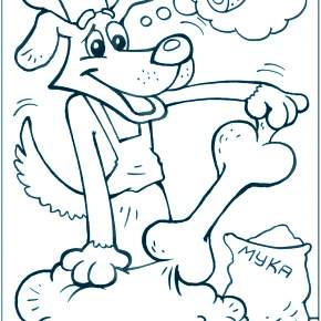 Раскраска Простоквашино Раскраска Простоквашино