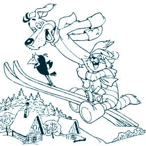 Раскраска Простоквашино Раскраска Простоквашино