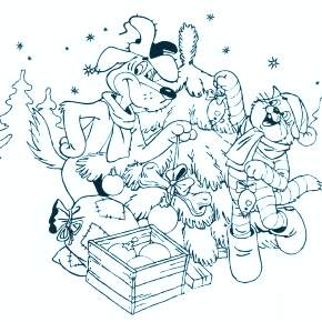 Раскраска Простоквашино Раскраска Простоквашино