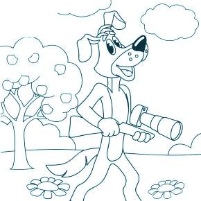 Раскраска Простоквашино Раскраска Простоквашино