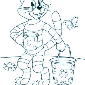 Раскраска Простоквашино Раскраска Простоквашино