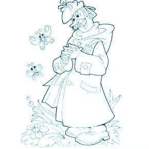 Раскраска Простоквашино Раскраска Простоквашино