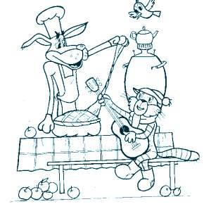 Раскраска Простоквашино Раскраска Простоквашино