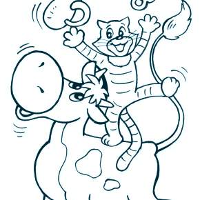 Раскраска Простоквашино Раскраска Простоквашино