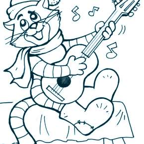 Раскраска Простоквашино Раскраска Простоквашино