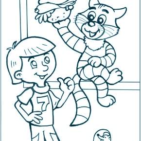 Раскраска Простоквашино Раскраска Простоквашино