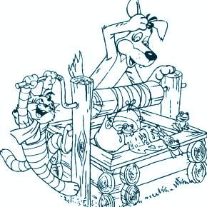 Раскраска Простоквашино Раскраска Простоквашино