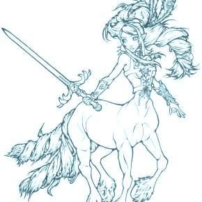 Раскраски Мифические существа