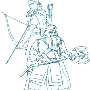 Раскраска Властелин Колец