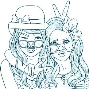 Раскраска Портреты