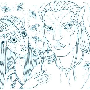 Раскраски Аватар