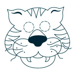 Раскраска новогодние маски