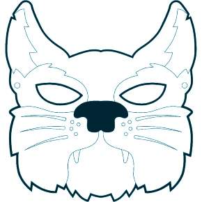 Раскраска новогодние маски