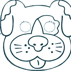 Раскраска новогодние маски