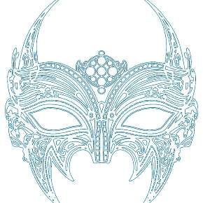 Раскраска новогодние маски