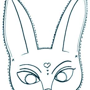 Раскраска новогодние маски