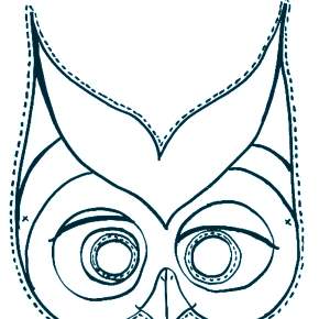 Раскраска новогодние маски