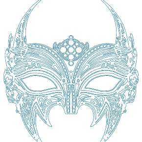 Раскраска новогодние маски