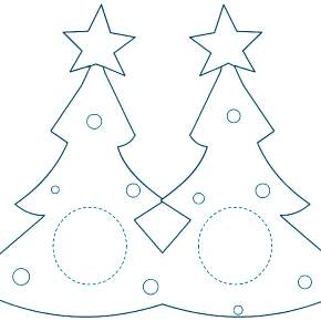 Раскраска новогодние маски