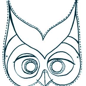 Раскраска новогодние маски