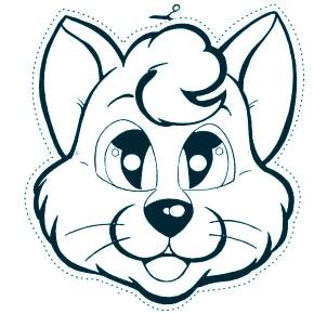 Раскраска новогодние маски