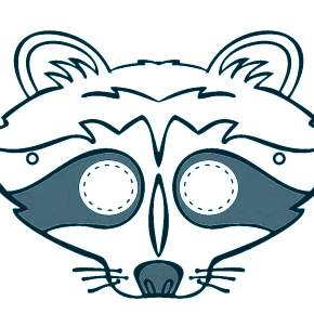 Раскраска новогодние маски