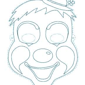 Раскраска новогодние маски