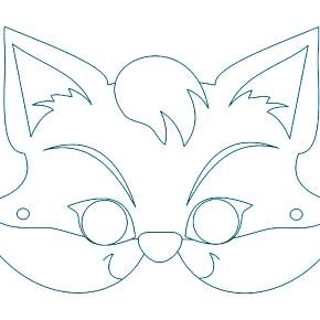 Раскраска новогодние маски